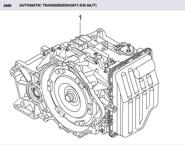 AUTOMATIC TRANSMISSION M11 DSI 6A/T AWD KORANDO C ACTYON