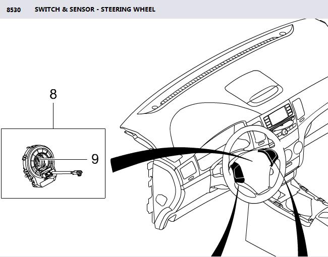 Korando C 8530 Switch Sensor Steering