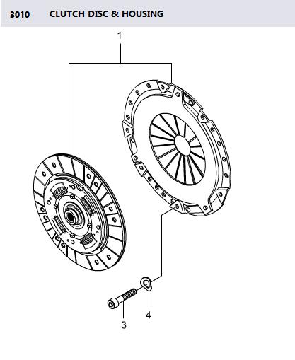 30A0021410 30A0021411 30A0021412 Clutch Kits Disc Clutch Cover SAT Stavic Sv270 Kyron M270xDi