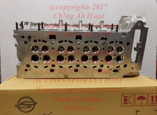 6710101020 6710102020 6710103020 6710102220 Cylinder Head Stavic Sv2.0 Korando C G4 Rexton Actyon Sports 2 D20R D20F Engine